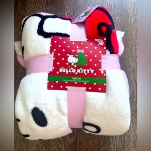Hello Kitty Christmas throw blanket